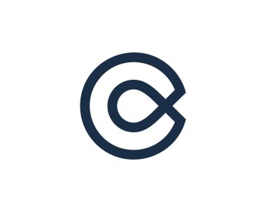 Mektup c simge Logo tasarım öğesi 