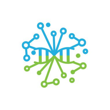 DNA ağ Logo simge tasarım