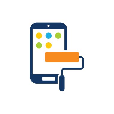 Mobil boya Logo simge tasarım