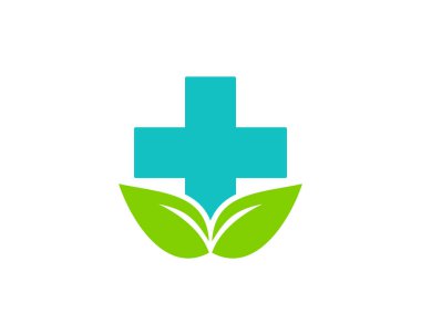 Doğa tıp Logo simge tasarım