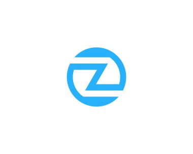 Z harfi simgesi Logo tasarım öğesi