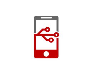 Teknoloji mobil Logo simge tasarım