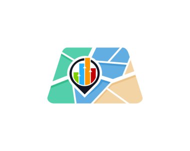 Logo simgesi tasarım eşleyin. Vektör çizim