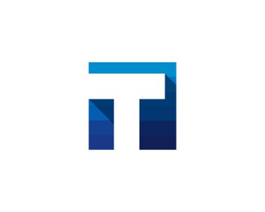 Mektup t simgesi Logo tasarım öğesi 