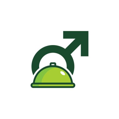 Menü erkek Logo simge tasarım