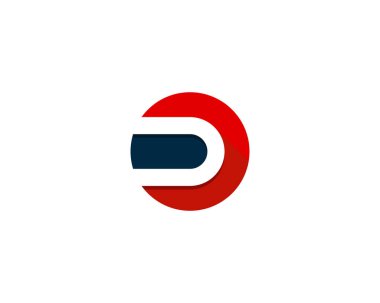 Mektup d simgesi Logo tasarım öğesi 