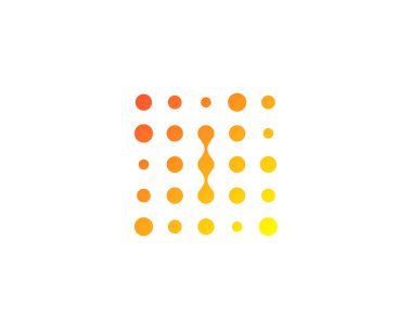 Harf ı nokta simgesini Logo tasarım öğesi 