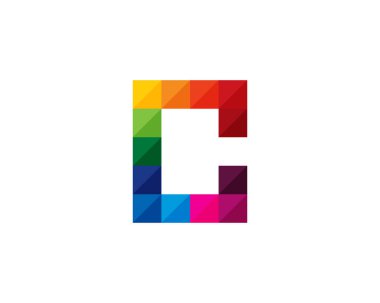 Mektup c simge Logo tasarım öğesi 