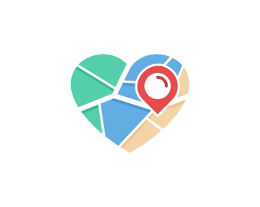 Logo simgesi tasarım eşleyin. Vektör çizim