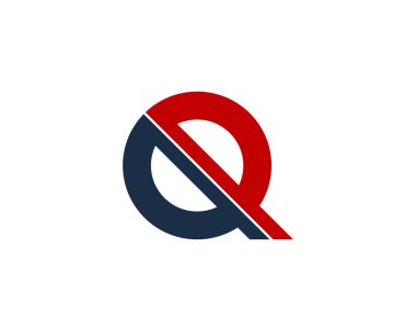 Harf q simgesi Logo tasarım öğesi 