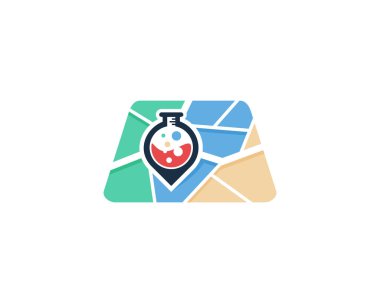 Logo simgesi tasarım eşleyin. Vektör çizim