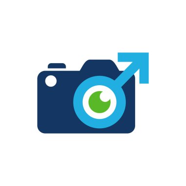 Kamera erkek Logo simge tasarım