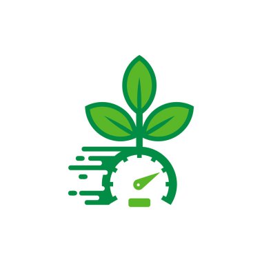 Hız doğa Logo simge tasarım