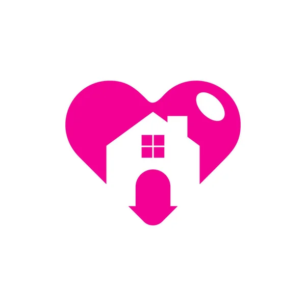 Home Love Logo Дизайн Іконок — стоковий вектор