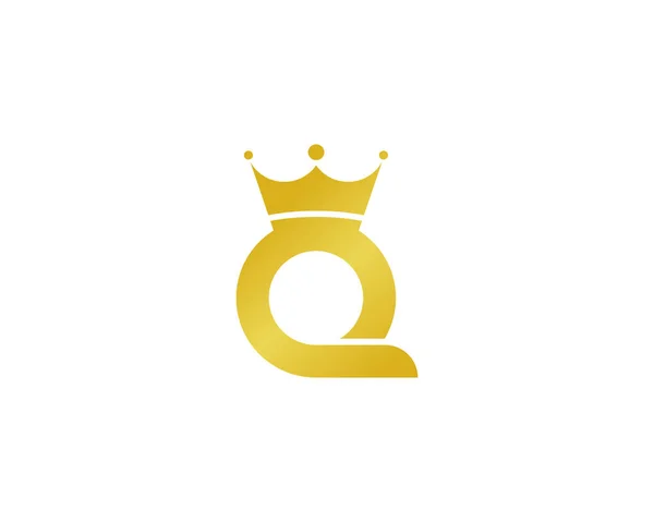 Král Písmeno Logo Ikonu Design — Stockový vektor