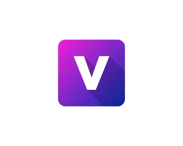 Gradación Moderna Shadow Letter Icon Elemento Diseño Logotipo — Vector de stock