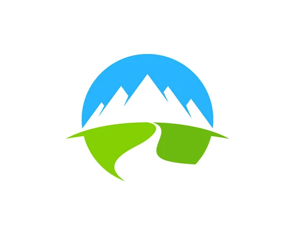 Diseño Iconos Logotipo Montaña — Vector de stock