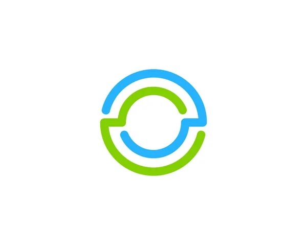 Carta Ícone Logo Design Elemento — Vetor de Stock