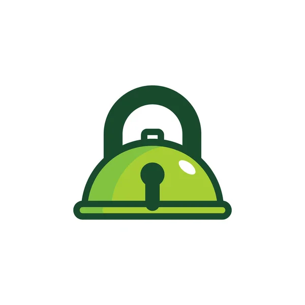 Menu Lock Logo Icon Design