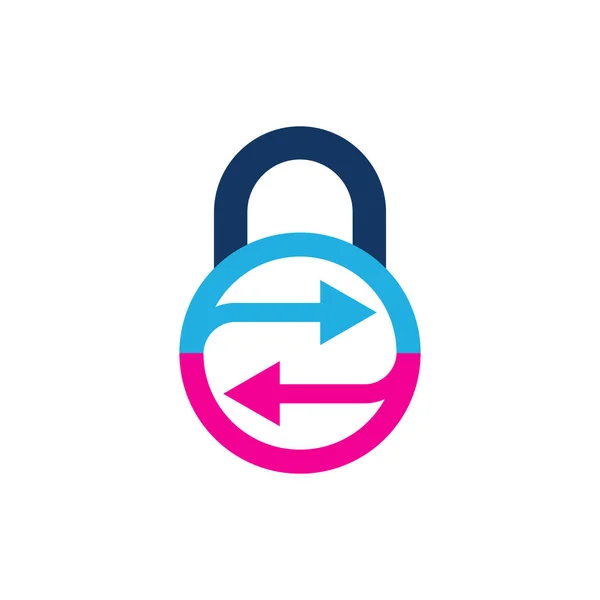 Transfer Lock Logo Icon Design