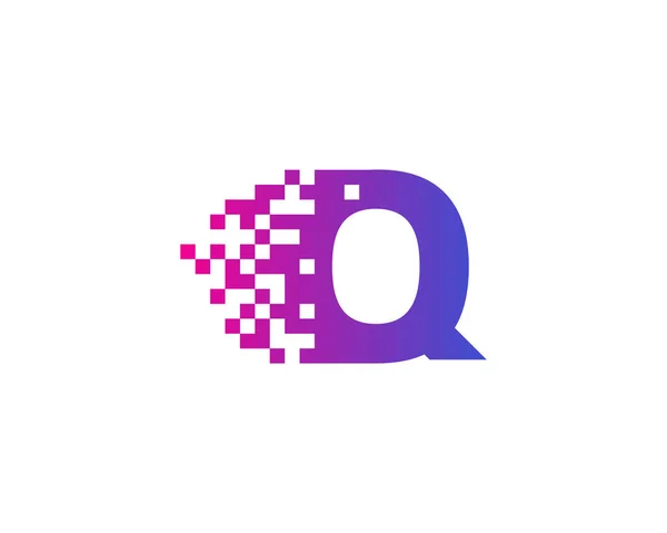 Letter Pixel Icon Logo Design Element — Stock Vector