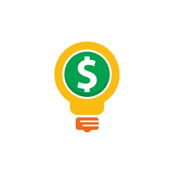Idéia Dinheiro Logotipo Ícone Design — Vetor de Stock