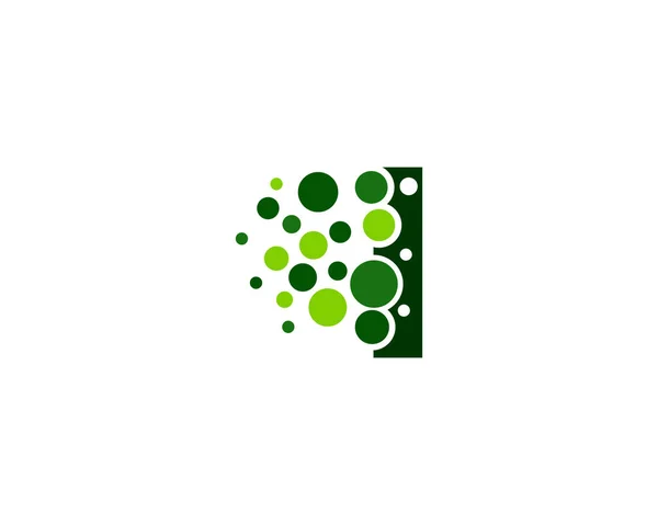 Letra Pixel Icono Diseño Logo Elemento — Vector de stock