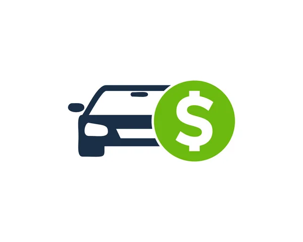 Auto Geld Logo Symbol Design — Stockvektor