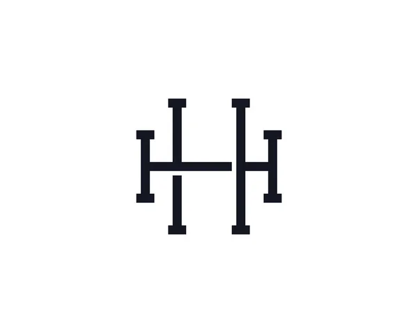 の文字のモノグラム デザインのロゴのテンプレート — ストックベクタ