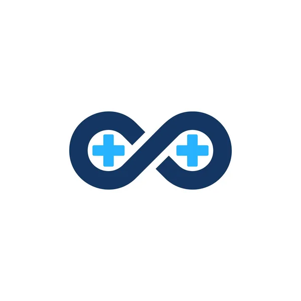 無限医療ロゴ アイコンのデザイン — ストックベクタ