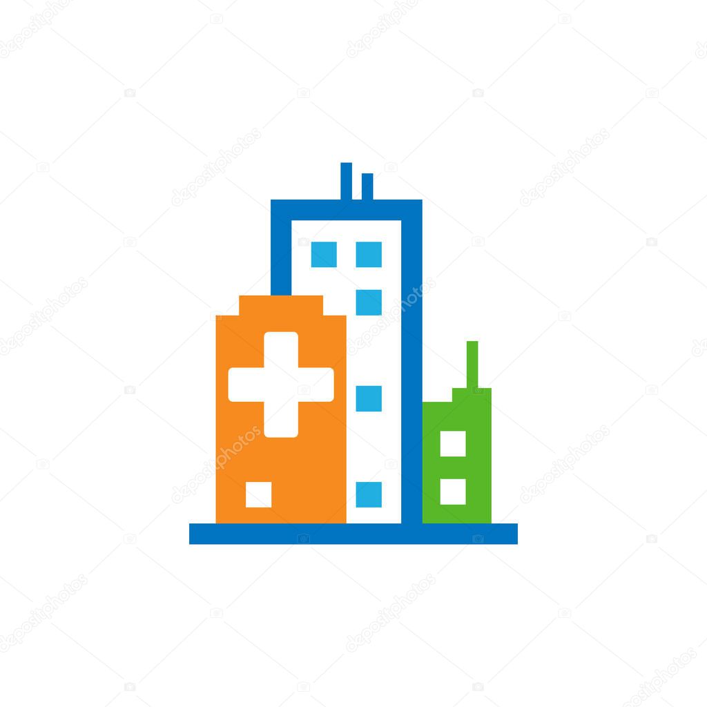 Town Medical Logo Icon Design
