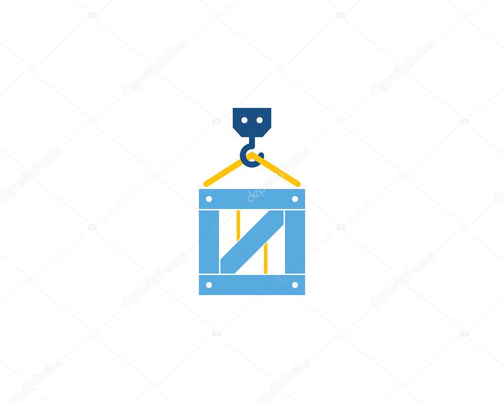 Crane Logistic Logo Icon Design