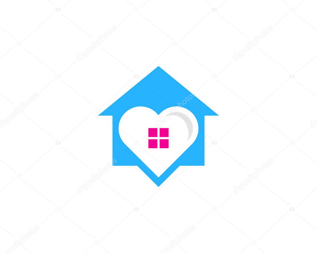 Property Love Logo Icon Design