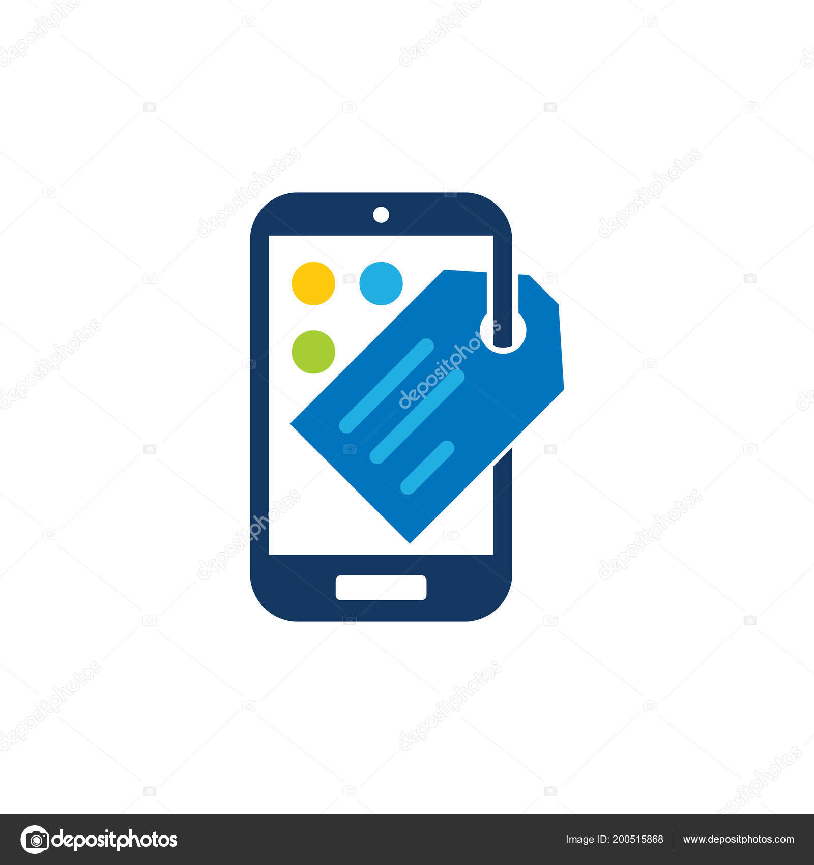 Tag Mobile Logo Icon Design Stock Vector Image by ©putracetol 200515868