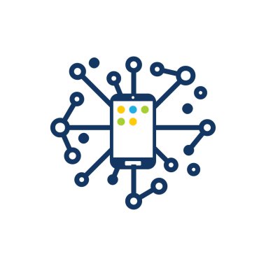 Mobil şebeke Logo simge tasarım