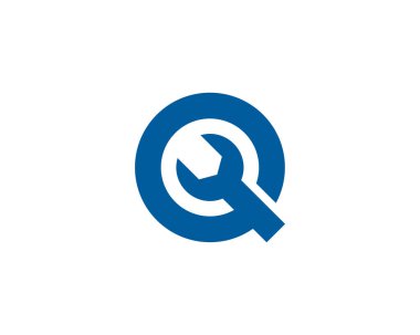 Harf Q Logo simgesi tasarım düzeltmek