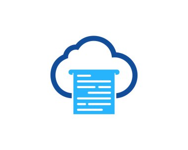 Bulut profesyonel Logo simge tasarım