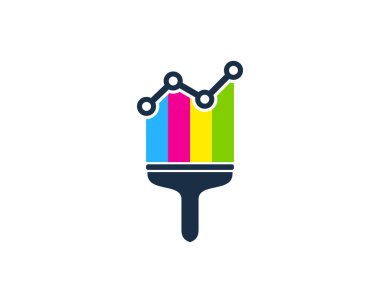 İstatistikleri boya Logo simge tasarım