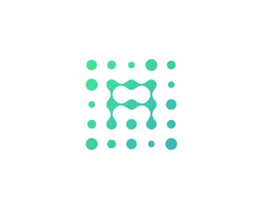 Mektup bir nokta simgesini Logo tasarım öğesi 