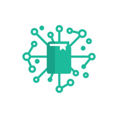 Kitap ağ Logo simge tasarım