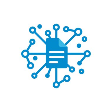 Belge ağ Logo simge tasarım