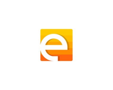 Mektup e simge Logo tasarım öğesi 