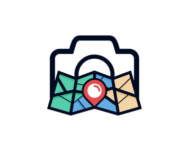 Logo simgesi tasarım eşleyin. Vektör çizim