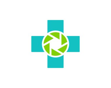 Lens tıp Logo simge tasarımı