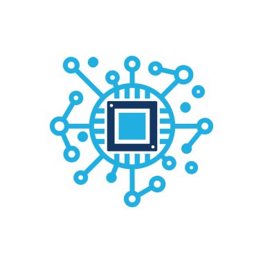Çip ağ Logo simge tasarım