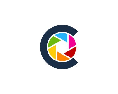 Mektup c simge Logo tasarım öğesi 