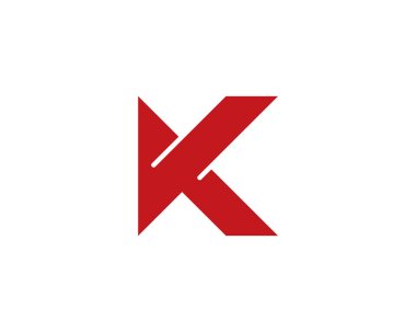 K harfi profesyonel Logo simge tasarım