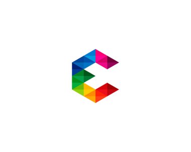 Mektup e simge Logo tasarım öğesi 