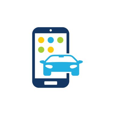 Araba hareket eden Logo simge tasarım