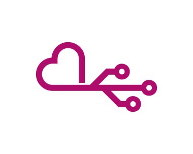Dijital Love Logo simge tasarım